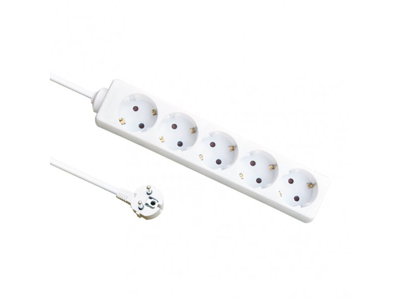  Multiprise fabrilamp alargadera 5 prises câble 3 m 3500 w blanc 166420530 - Conforama A