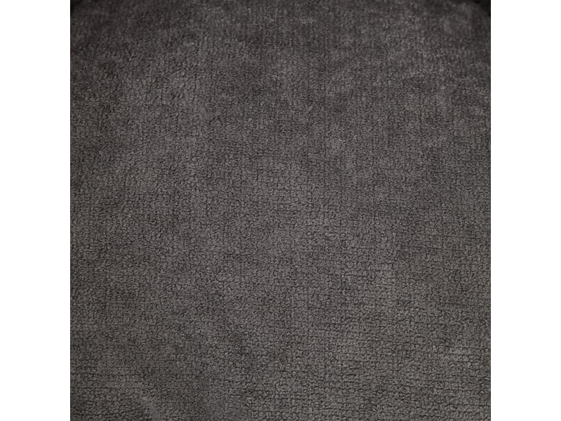 Fauteuil rotatif 360° gris chenille - siège pivotant oversized ergonomique avec coussin de soutien pour salon et chambre - Conforama R