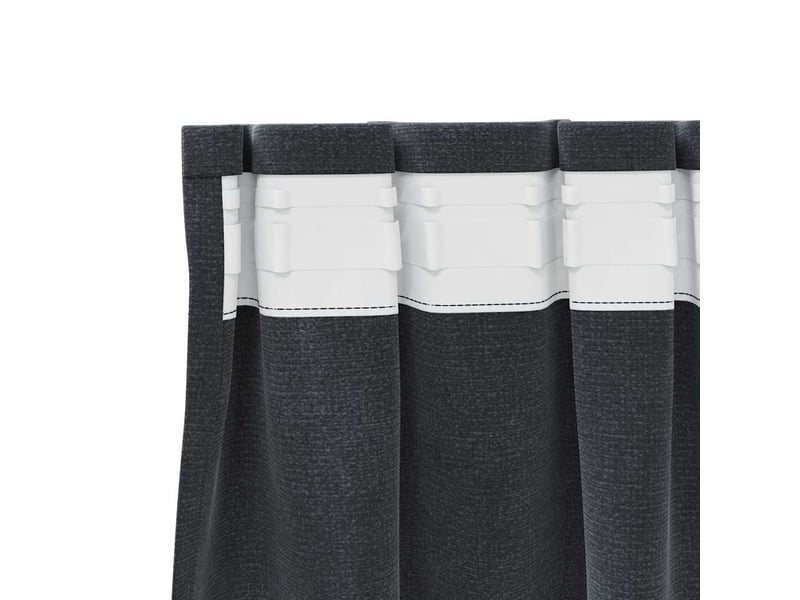  Lot de 2 rideaux, rideaux de fenêtre gris clair 140 x 175 cm velours cf44039  - Conforama E