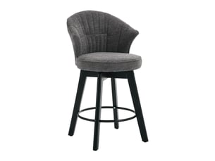 tabouret de bar <strong>STILVORA</strong> - gris hauteur d'assise 62.5 cm vendu Par paire