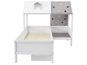 Lit cabane 90x200 cm RAUMIO   coloris blanc