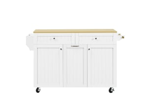 Desserte 2 portes 3 tiroirs coloris blanc mdf