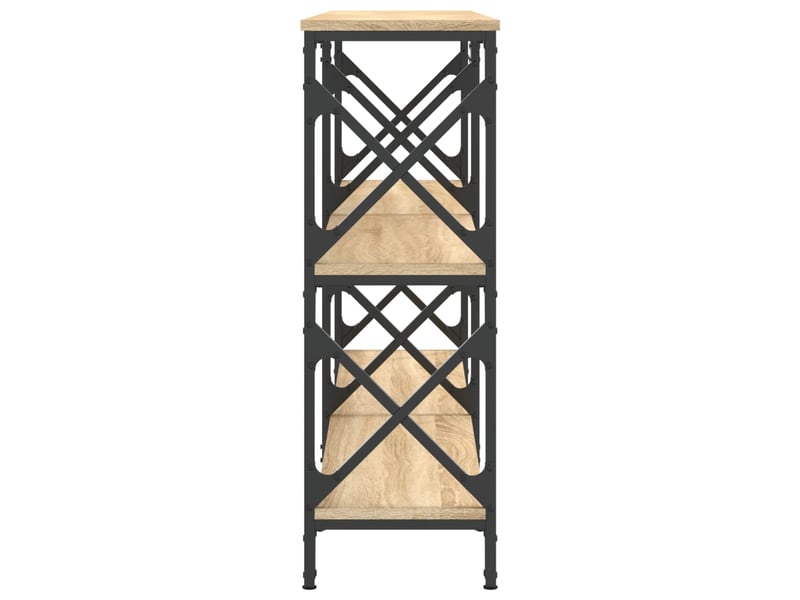  Table de chevet - table console chêne sonoma 156x28x80,5 cm bois d'ingénierie  - Conforama D