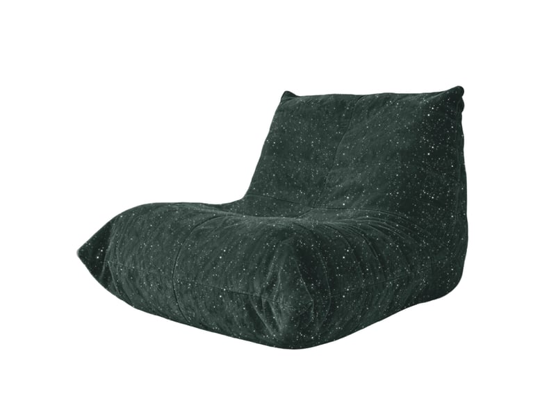 Fauteuil pouf modenvie en flanelle verte 90 x 100 x 80 cm  - Conforama A