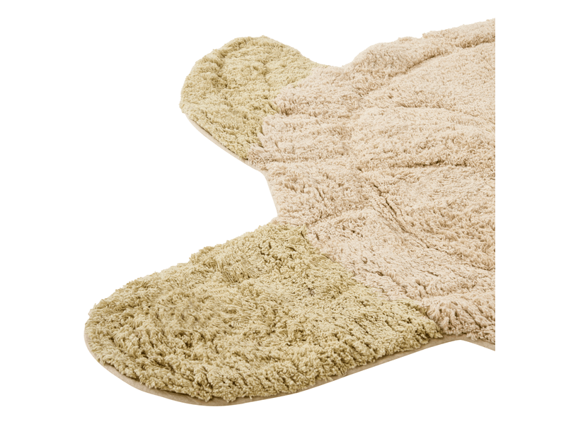 Tapis enfant tortie beige 110 x 130 cm coton - Conforama D