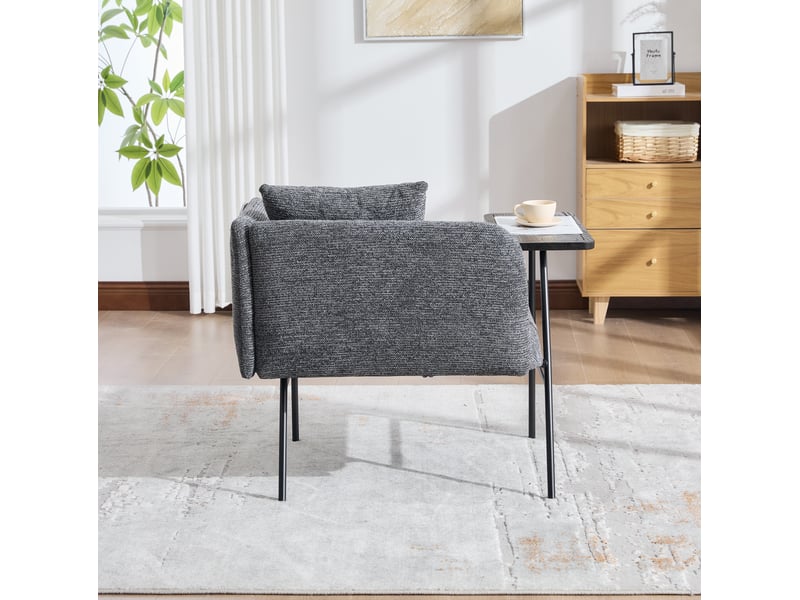  Fauteuil d'appoint avec table intégrée et rangements evryae  - Conforama D