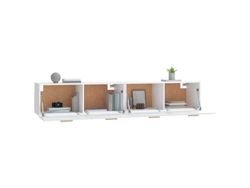  Armoires murales 2 pcs salon blanc 100x36,5x35cm bois d'ingénierie shl1983  - Conforama E