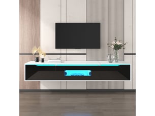 Meuble tv coloris blanc  NAHILIMI  