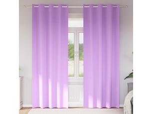 Lot de 2 rideaux occultants, rideaux black-out avec anneaux pourpre 225 x 140 cm cf44736