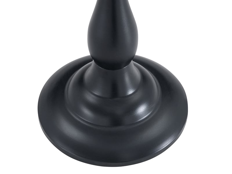  Table basse fixe ronde en verre trempé pour salon et chambre diamètre 50 cm hauteur 51,5 cm noire  - Conforama D