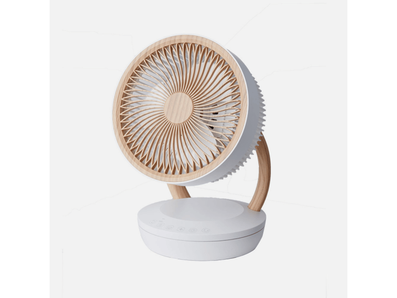  Fabrilamp ventilateur de table ruiseñor blanchêtre 45 w, 3 vitesses, avec télécommande et minuterie 236171068 - Conforama C