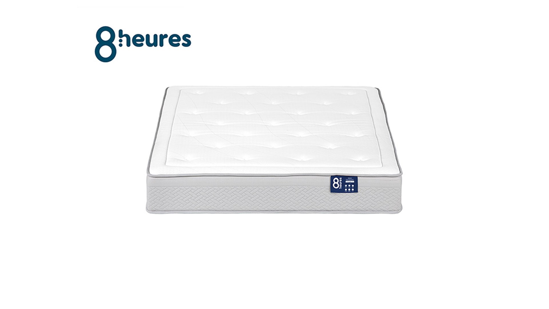 8 HEURES Matelas Ressorts + mémoire de forme 140x MALIN Conforama