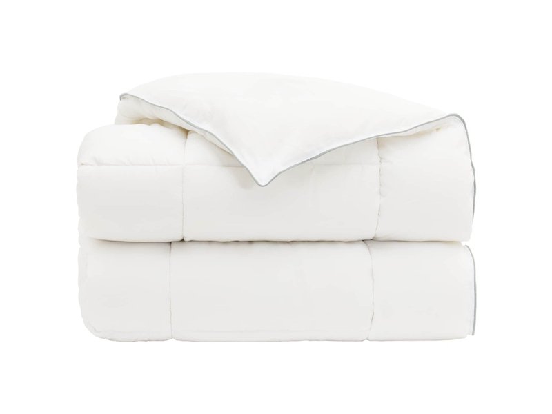  Couette - duvet 220x260 cm hiver 450 gsm laine australienne blanc  - Conforama D