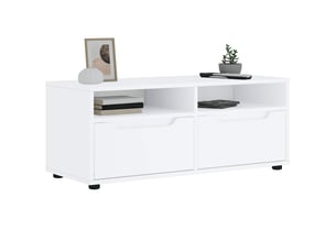 Meuble tv coloris blanc 100 cm <strong></strong>  <strong></strong>