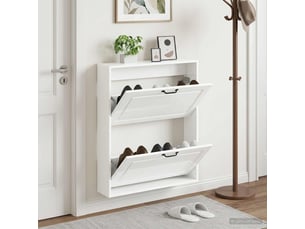Meuble à chaussures 3 paire(s)  <strong></strong>  <strong></strong> coloris blanc