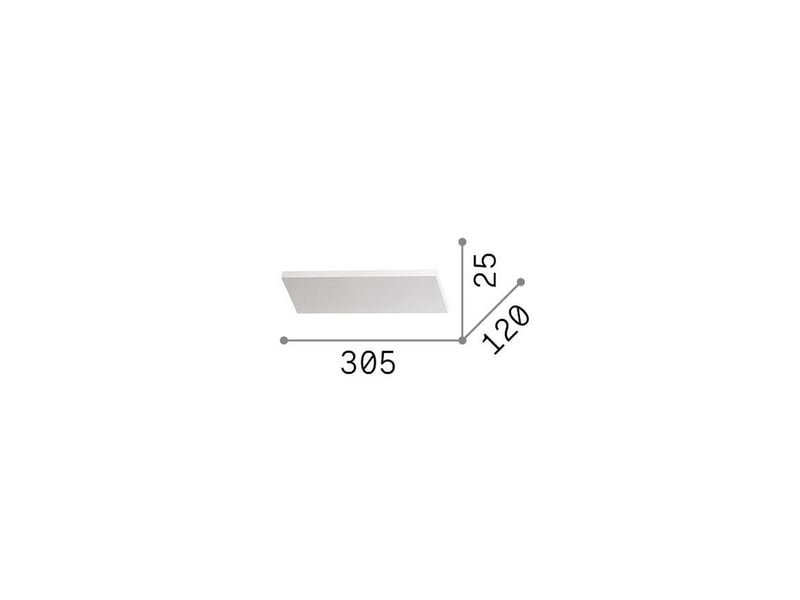  Ideal lux block applique murale encastrée blanche 3 led 2700 lm 3000 k  - Conforama B