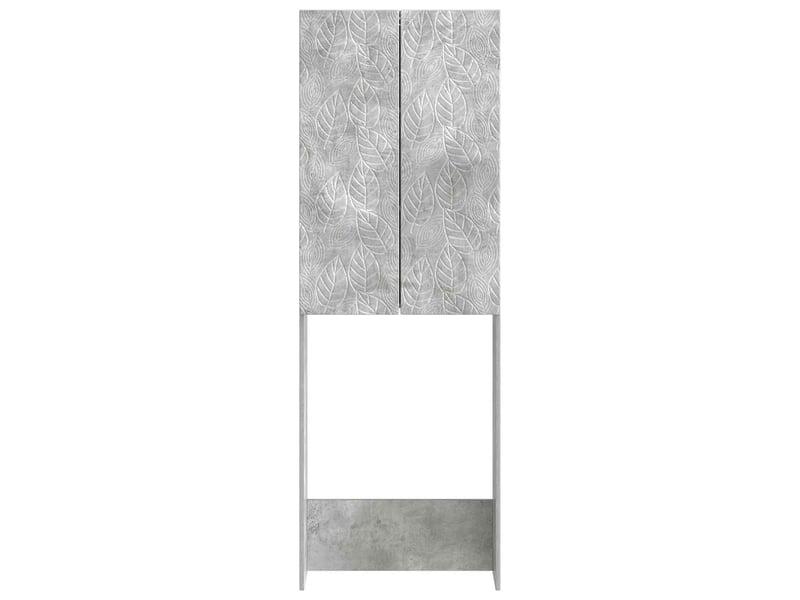 Armoire de toilette, meuble de toilette delft gris béton 66x25.5x190 cm - Conforama E
