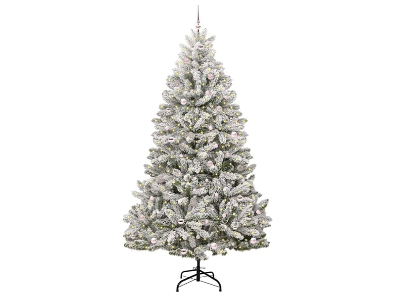 Sapin de noël, arbre de noël artificiel 270 cm 300 led blanc chaud cf61020 - Conforama C