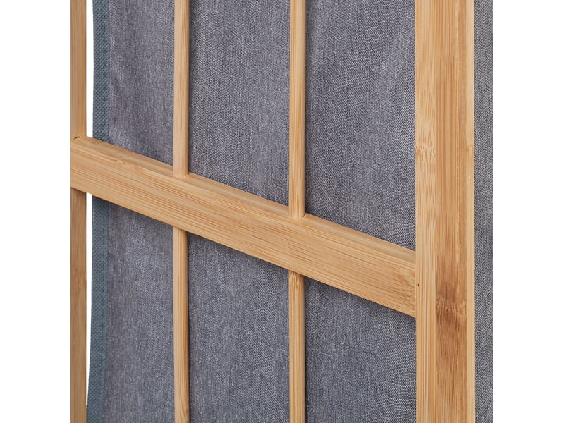  Meuble à linge moderne pratique rangement salle de bain 30 l en bambou naturel 13_0013941  - Conforama C