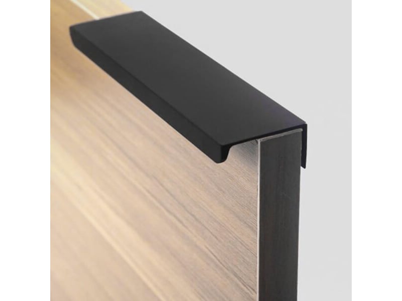  Paquet de 10 poignées cachées en aluminium noir 80 mm, tirettes pour cabinets de cuisine, chambre et salle de bain  - Conforama B