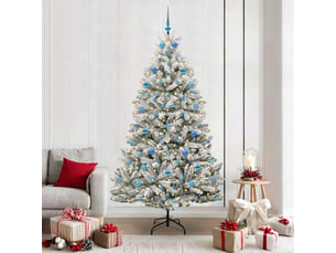 Sapin de noël, arbre de noël artificiel 210 cm 300 led blanc chaud shl8844