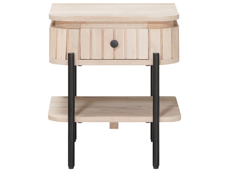  Table de chevet - cabinet de chevet - table de nuit faite main blanc 40 x 35 x 45 cm  - Conforama D