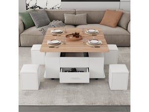 Table basse coloris blanc <strong></strong> <strong></strong>