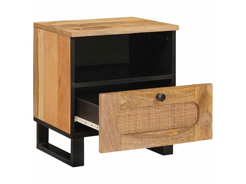  Table de chevet - cabinet de chevet - table de nuit 2 pièces naturel 40 x 33 x 46 cm  - Conforama C