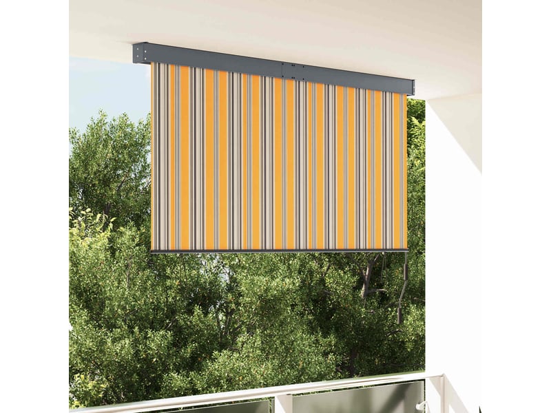 Store enrouleur, store à rouleau jaune et bleu 180 x 250 cm tissu et aluminium cf45280  - Conforama B