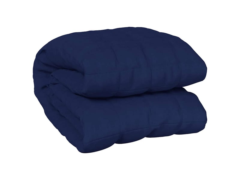 Couverture lestée adulte bleu 150x200 cm 7 kg tissu shl27156 - Conforama A