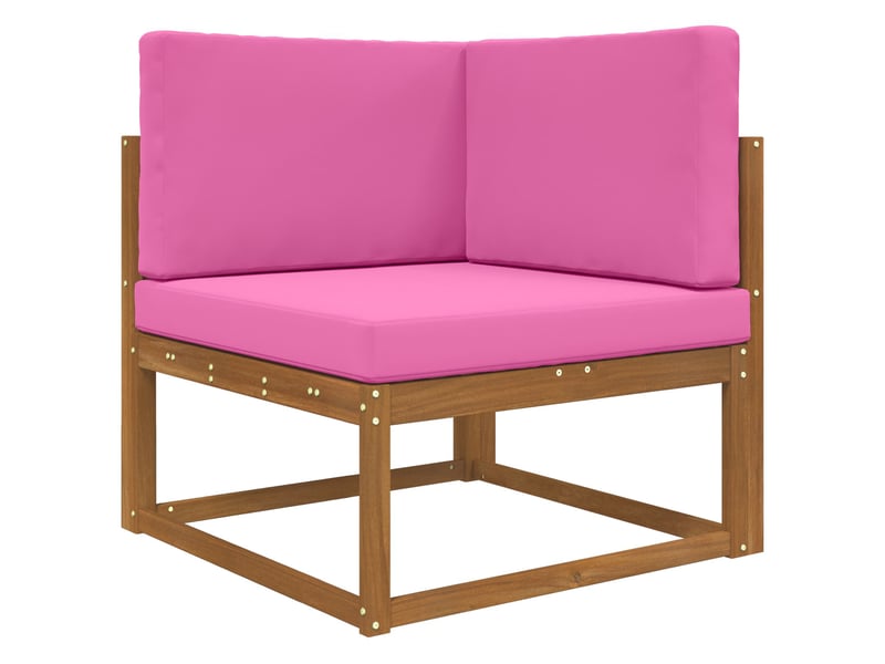  Coussin de canapé d'extérieur, coussin de chaise polyester rose 80 x 80 cm cf54145  - Conforama C