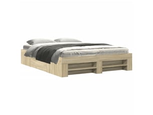 Lit 2 places 150x200 cm    coloris marron