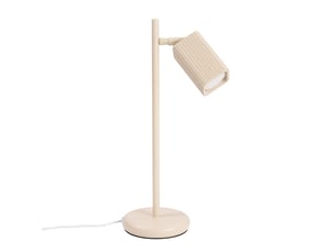 Lampe de table rayo beige aluminium moderne 43x14.5x14.5cm