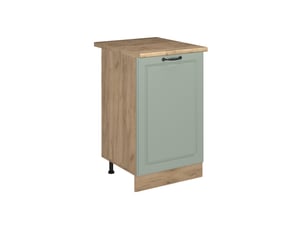 Vicco meuble bas de cuisine, mint campagnechêne doré, 50cm plan de travail chêne doré