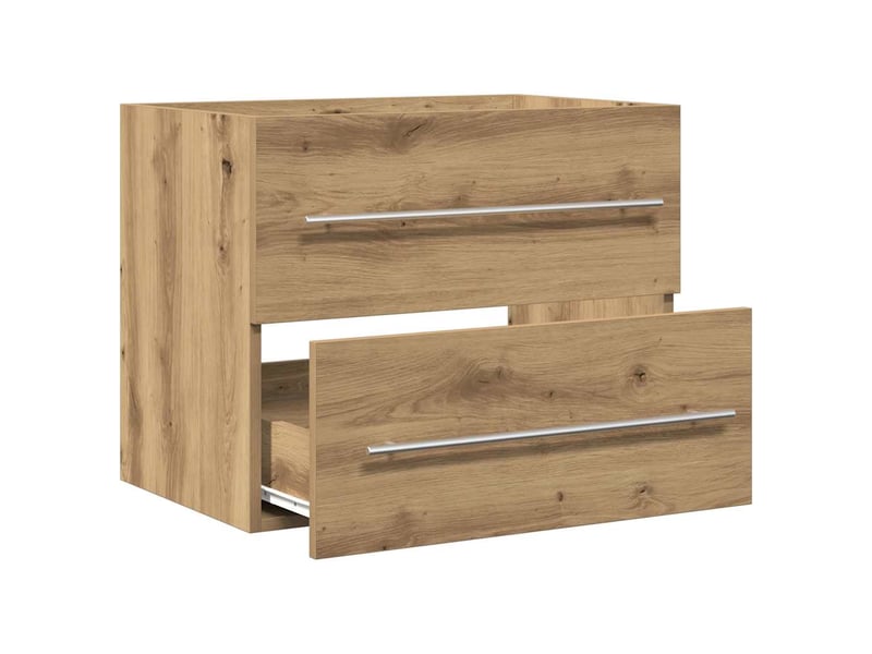  Armoire lavabo de salle de bain, cabinet de salle de bain chêne artisanal bois ingénierie cf65609  - Conforama D