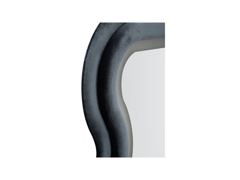 Miroir mural led ondulé velluto 160cm bleu  - Conforama C