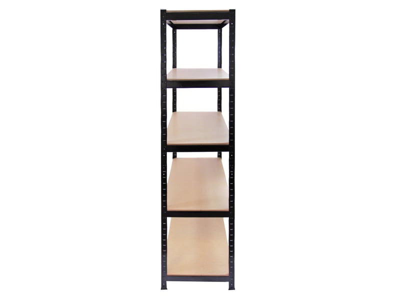  Monster racking - 5 rayonnages t-rax en acier sans boulons noirs 90cm x 45cm x 180cm 7006(5)#7100 - Conforama D