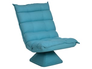 Fauteuil relax manuel  <strong>COVREO </strong> Tissu bleu