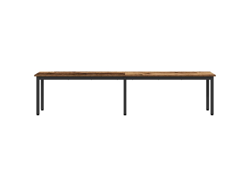  Banc d'entrée, banc d'intérieur bois ancien 200x35x45 cm bois d'ingénierie  - Conforama E