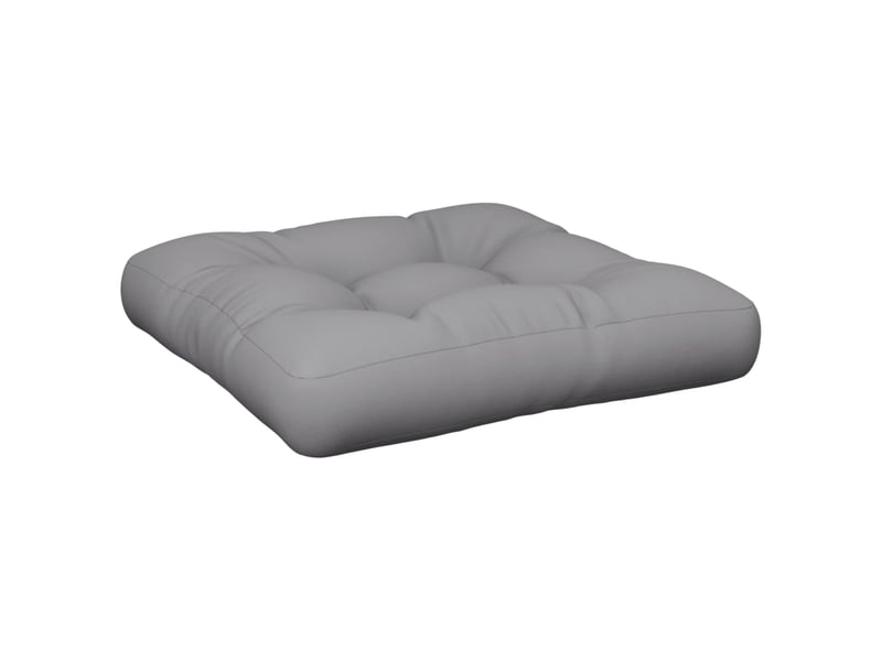  Coussin de palette, coussin de chaise, coussin de canapé gris 58x58x10 cm tissu cf55349  - Conforama A