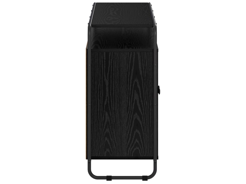  Buffet salon, buffet de rangement chêne noir 102x35x75 cm bois d'ingénierie shl23459  - Conforama E