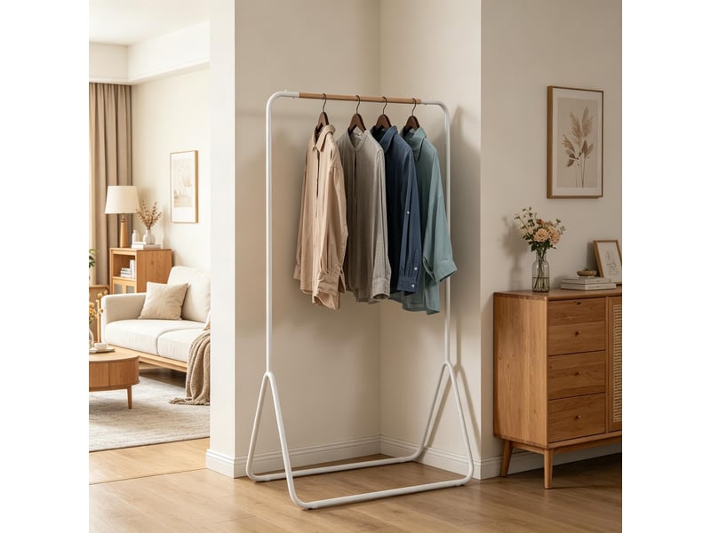 Tringle à vêtements multifonctionnelle, porte-manteau, tringle à vêtements d'entrée (uniquement avec tringle à vêtements) 1005001633390185-1 - Conforama D
