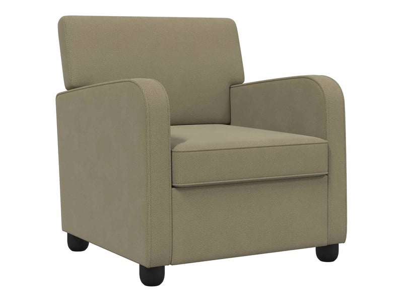  Vidaxl fauteuil kaki velours  - Conforama A