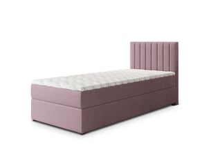Lit avec rangement 100x200 cm <strong>MASSENO</strong> <strong></strong> coloris rose