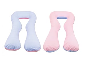 Coussin à usages multiples bleu à carreaux – rose à carreaux