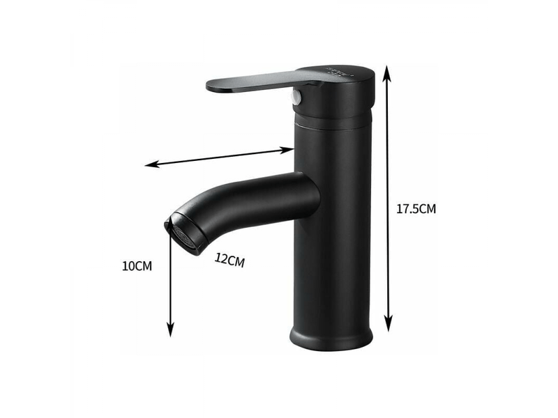 Mitigeur lavabo noir mat - mitigeur eau chaude et eau froide - noir - Conforama B