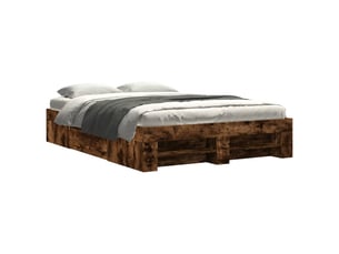 Lit 2 places 140x190 cm    coloris marron