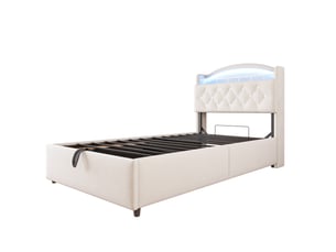 Lit simple 90x200 cm    coloris beige