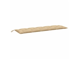 Coussin de banc de jardin, coussin d'assise beige mélangé 180x50x7 cm tissu cf52661