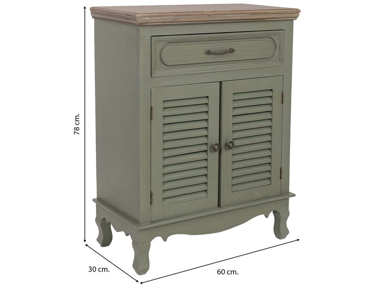  Console d'entrée en bois vert 60x30x78 cm h  - Conforama C